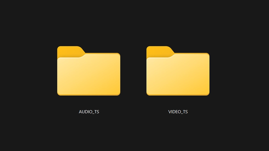 Папки DVD диска